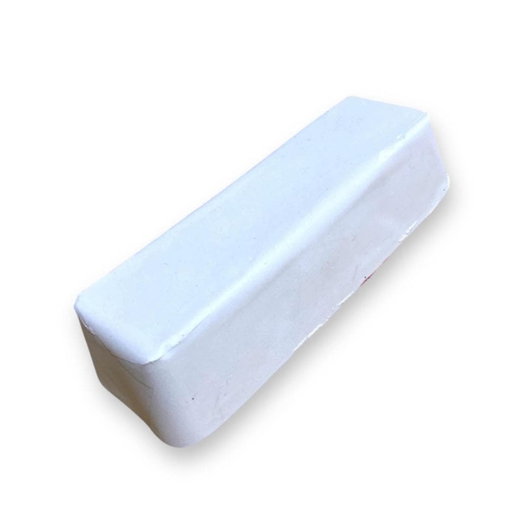Massa Abrasiva Branca Pedra/Barra - Polimento Brilho Inox Alumínio Plastico Acrílico Baú Tanque