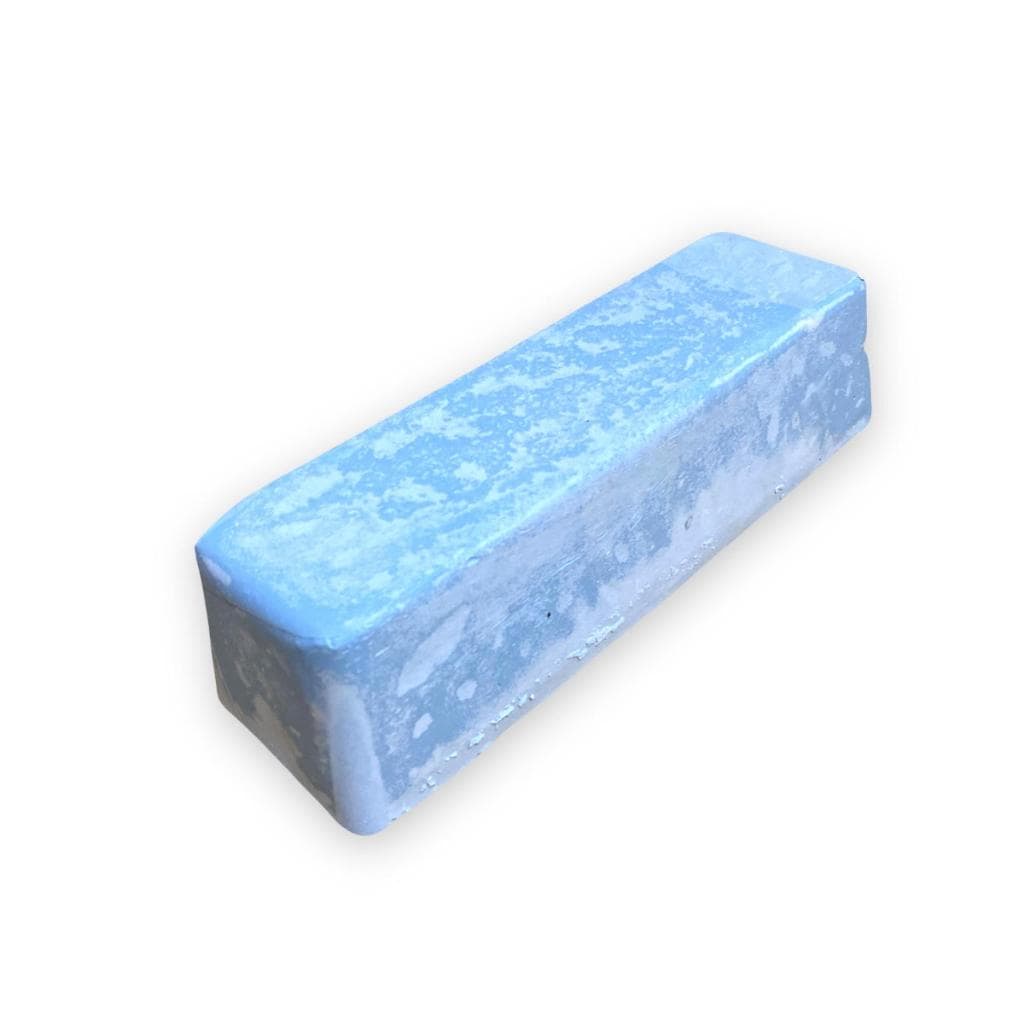Massa Abrasiva Azul Barra/Pedra - Alto Brilho Metais Alumínio Inox Rodas Moto Tanque