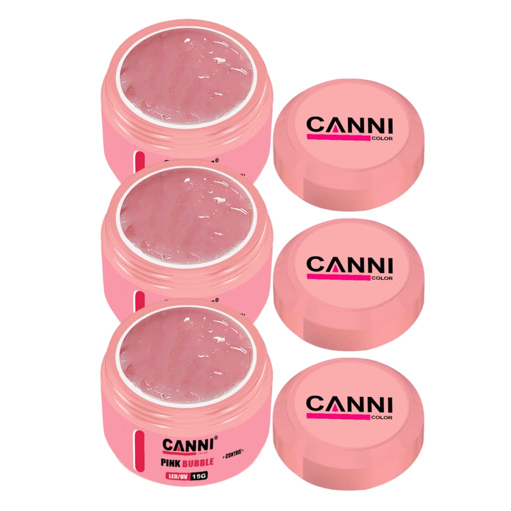 KIt Gel Unha Hard UV&Led control 15 Gramas canni color  3 Unidades