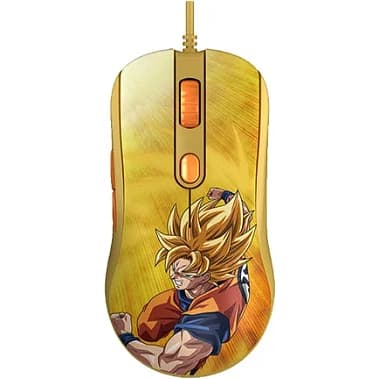 Mouse Gamer Akko - AG325 Dragon Ball Super Saiyajin - Sensor Pixart PWM3327, Polling Rate Até 1000Hz, 12400 DPI