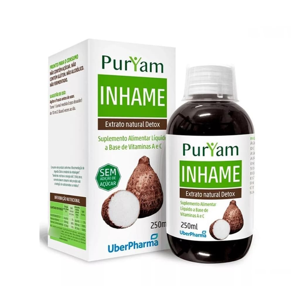Elixir & Inhame Suplemento Alimentar Liquido Aroma Natural 250ml Puro