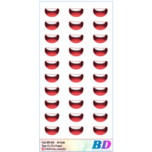 BD433 - ADESIVOS DE RESINADOS BOQUINHAS