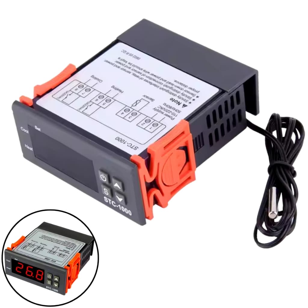 Controladora De Temperatura Termostato Digital Stc-1000