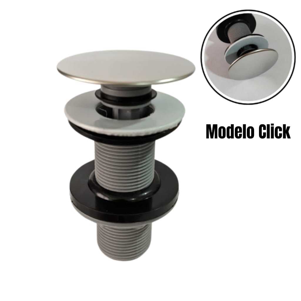 Válvula Inteligente Click P/ Cubas De Banheiro 4cm Diâmetro