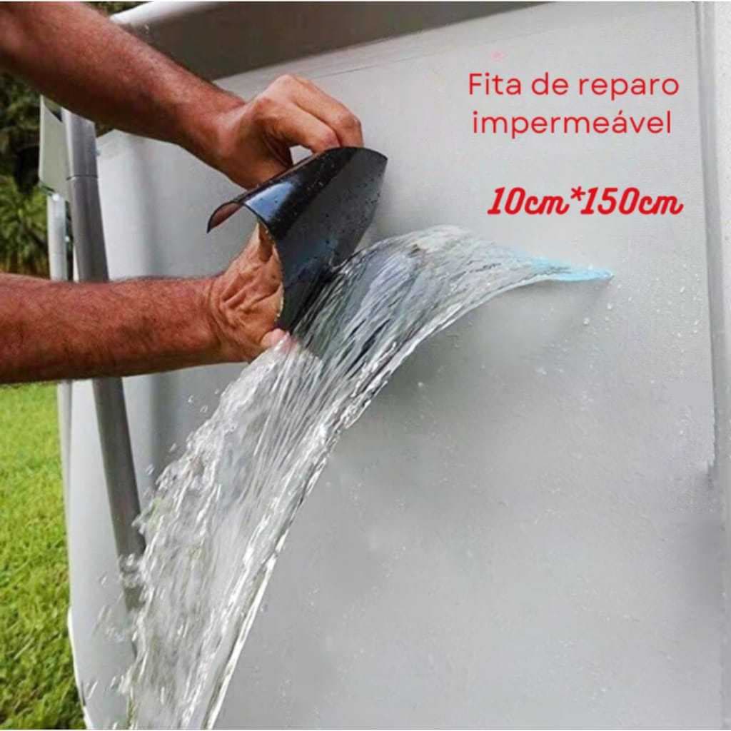 Fita De Vedação Para Reparos Impermeável 10cm X 150cm