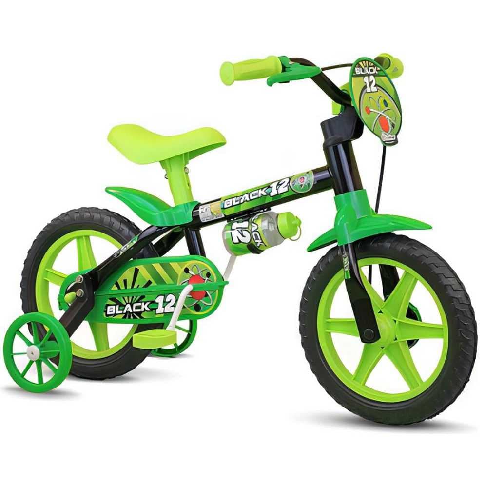 Bicicleta Aro 12 Black Nathur  - Envio Imediato