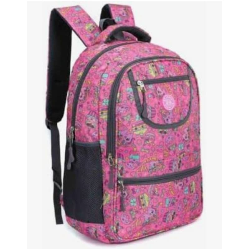 Mochila Escolar Notebook Poliéster Zíper Munique Santino