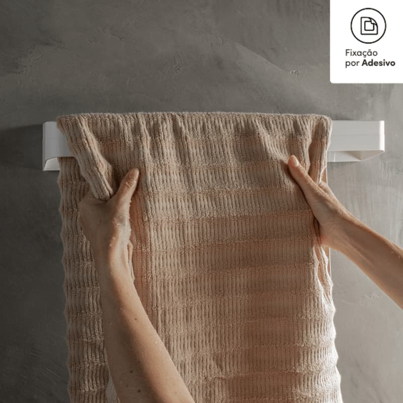 Toalheiro De Parede Ou Linha Eleve sem Furo Banheiro Porta Toalha