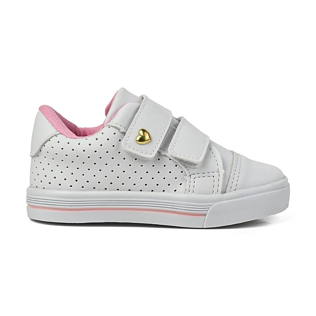 Tenis infantil casual menina moda confortável escola promoção volta as aulas tendência leve sofisticado feminino velcro.