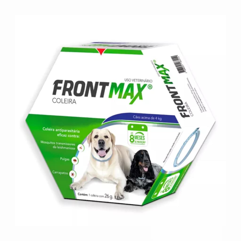 Frontmax Coleira contra pulgas, carrapatos e mosquitos Cães Acima De 4 Kgs