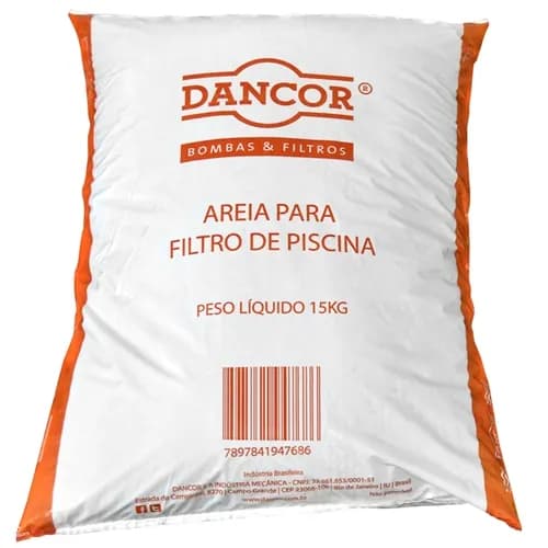 Areia Para Filtro De Piscina Dancor 15kg 01 Unidade