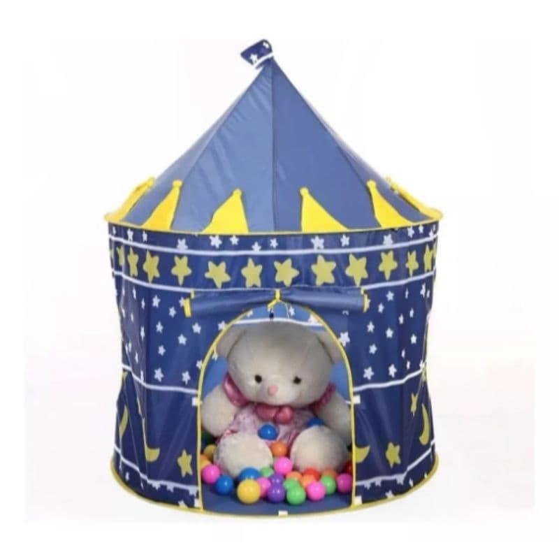 Barraca tenda Toca Cabaninha Castelo Infantil menino AZUL a pronta entrega.