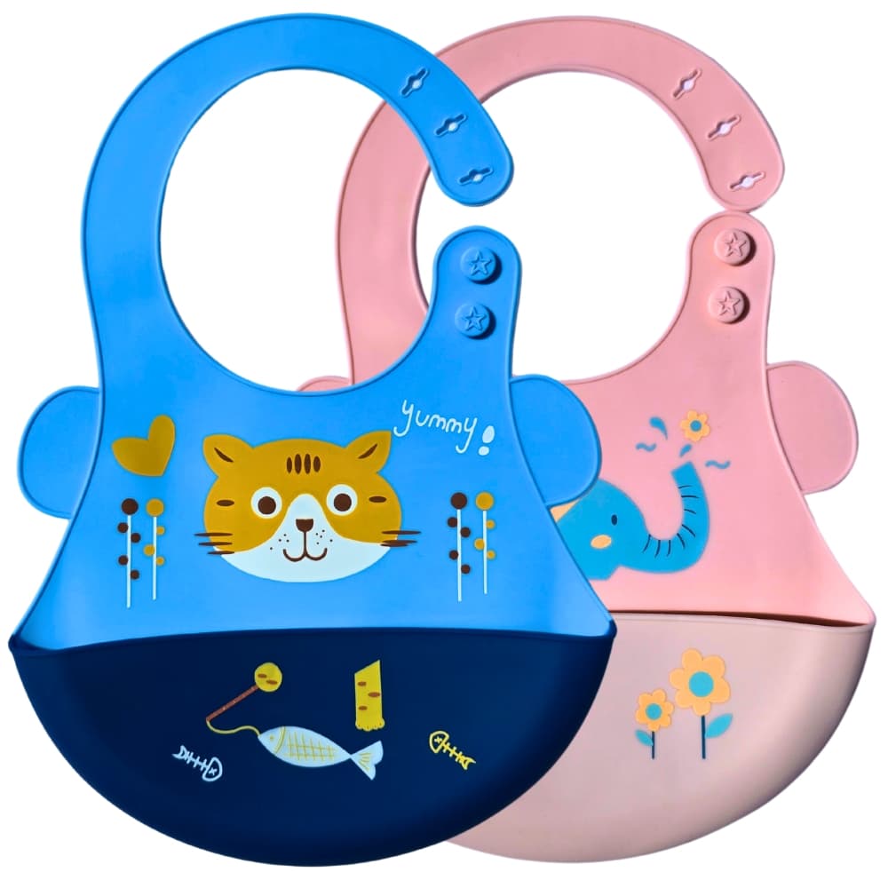Babador Infantil De Silicone Cata Migalhas Para Bebê