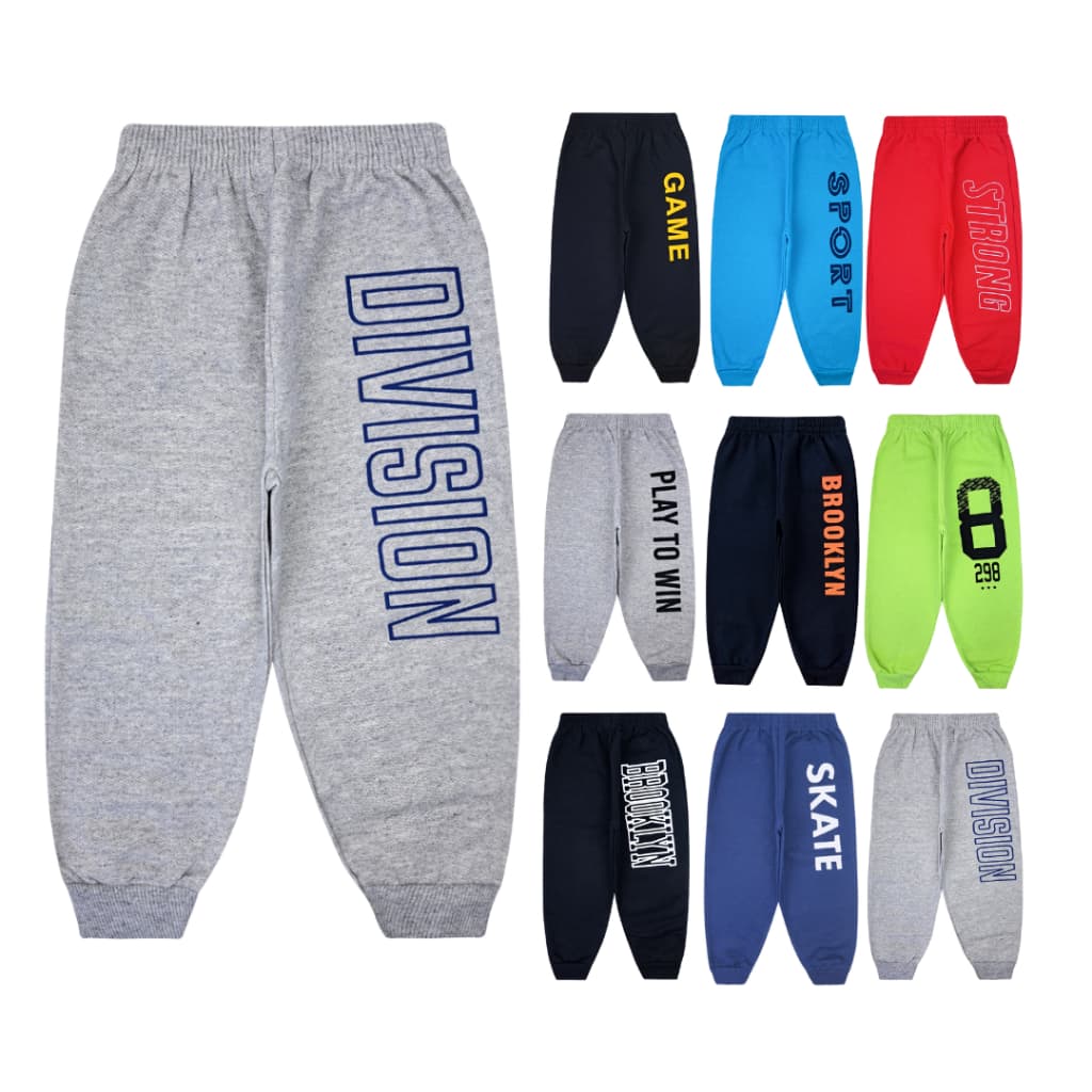 Kit 3 Calças Menino Moletom Flanelado Peluciada Infantil Inverno