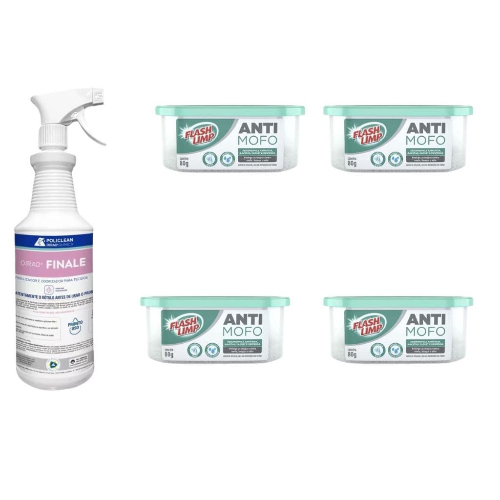 KIT FINALISADOR DE PASSADORIA E 4 EVITA MOFO 80 GRAMAS