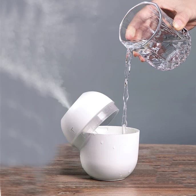 220ml Mini Umidificador De Água USB Difusor De Ar Névoa Pulverizador Com LED Atmosfera De Luz Noite Lâmpada