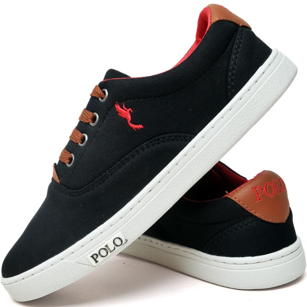 Tênis Sapatênis Infantil Masculino Casual Polo Blu Cano Baixo