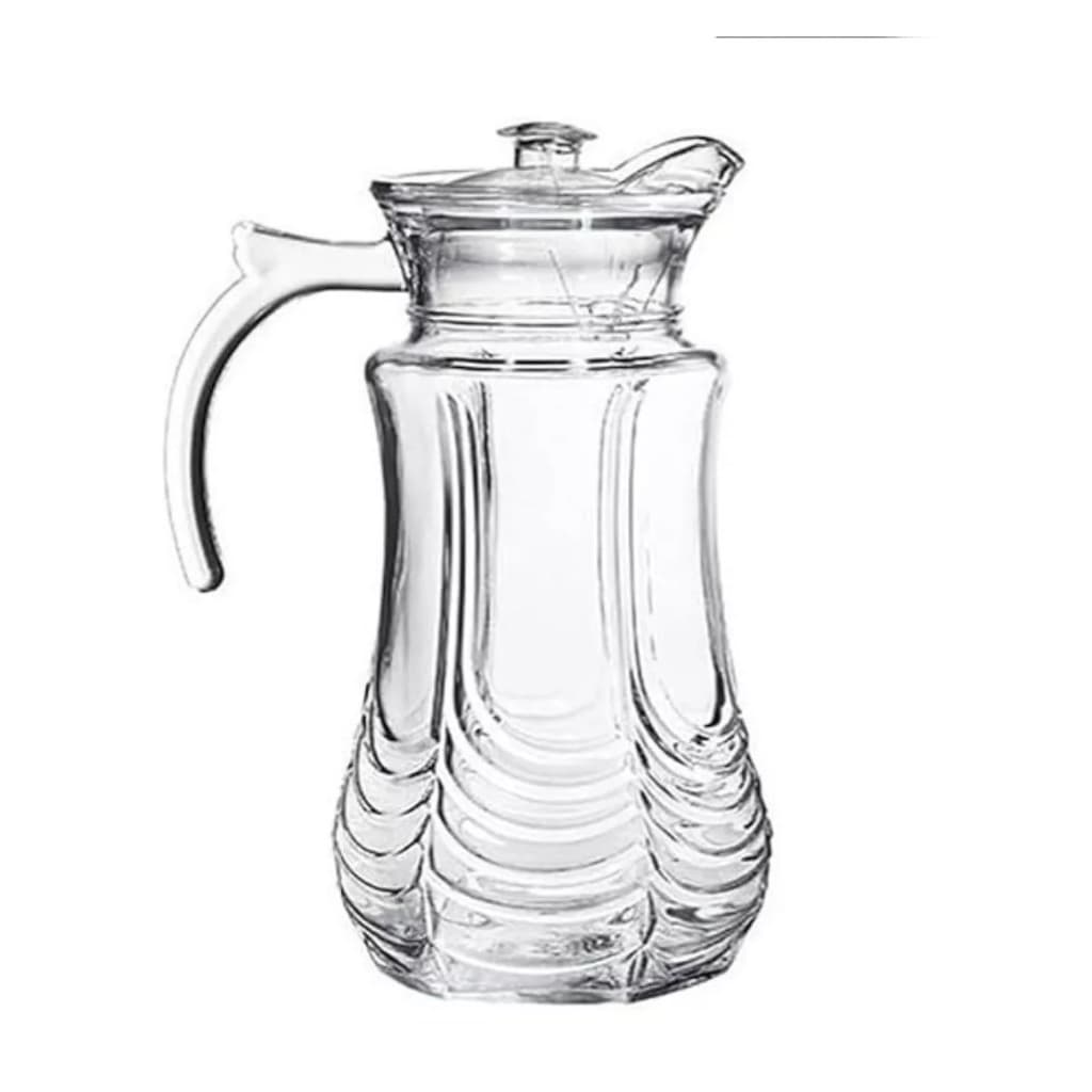 JARRA DE VIDRO COM TAMPA DE ACRILICO 1500 ML