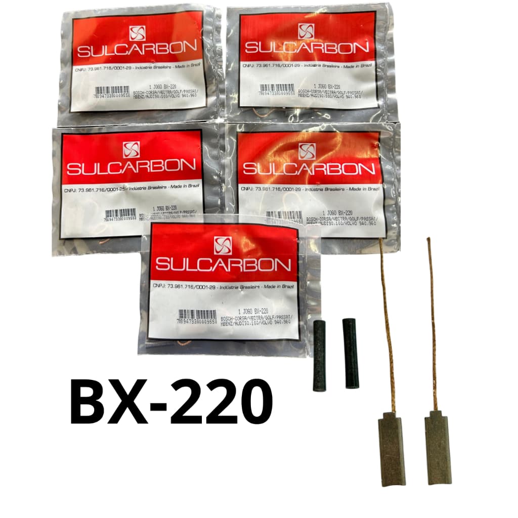 5 Pares Escova Do Regulador Alternador BX-220 12V Bosch Wapsa Sulcarbon