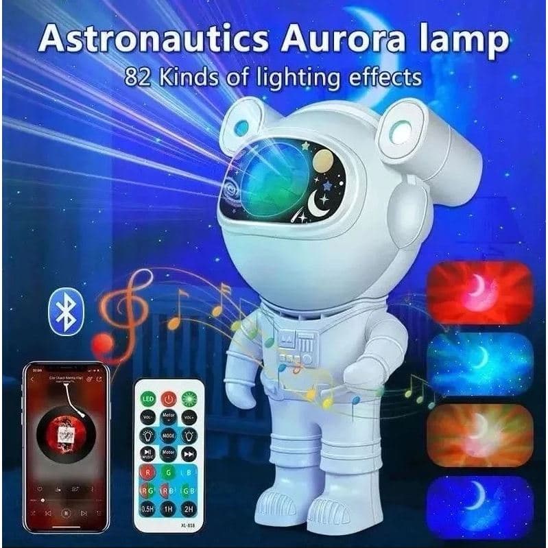 Astronauta YY040 Galaxy Projetor Noite Luz Céu Estrelado Estrela USB LED Lâmpada Do Quarto Com Controle Remoto