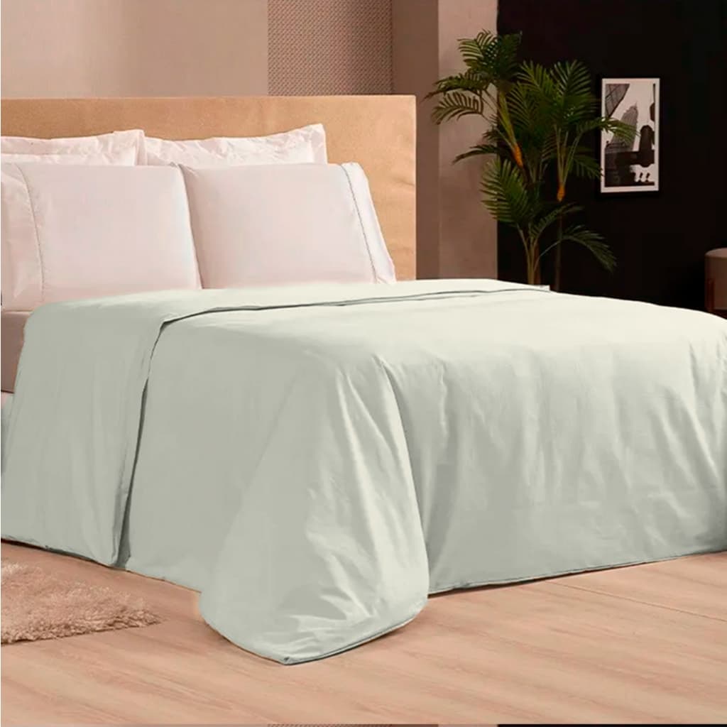 Capa de Edredom Duvet 600 Fios 100% Algodão Egípcio Casa di Valle Toque Acetinado Suave