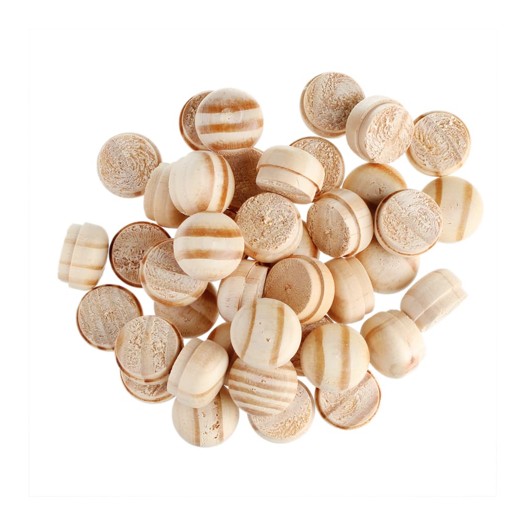 Tapa Furo Pinus 16MM 15 Unidades Decoração Artesanato Caixinhas Móveis Puxadores