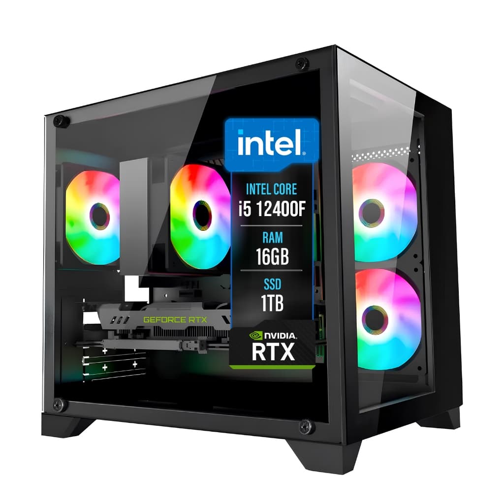 PC Gamer LUDIC by BluePC - Intel i5 12400F, RTX 4070 Ti 16GB, 16GB RAM, SSD 1TB, 750W -PGBP-1241LUD