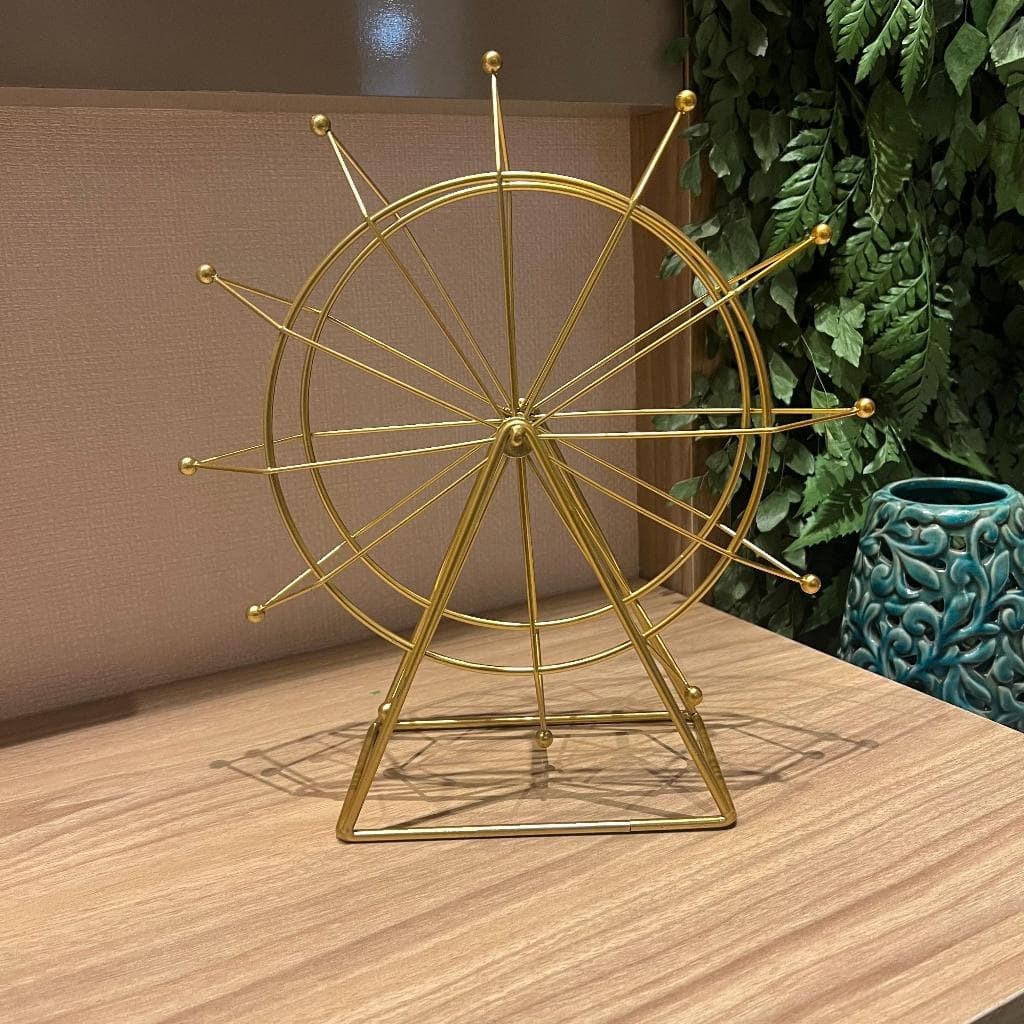 Roda Gigante Decorativa Miniatura Giratória Escultura Sala Quarto Escritório Londres Decorativa