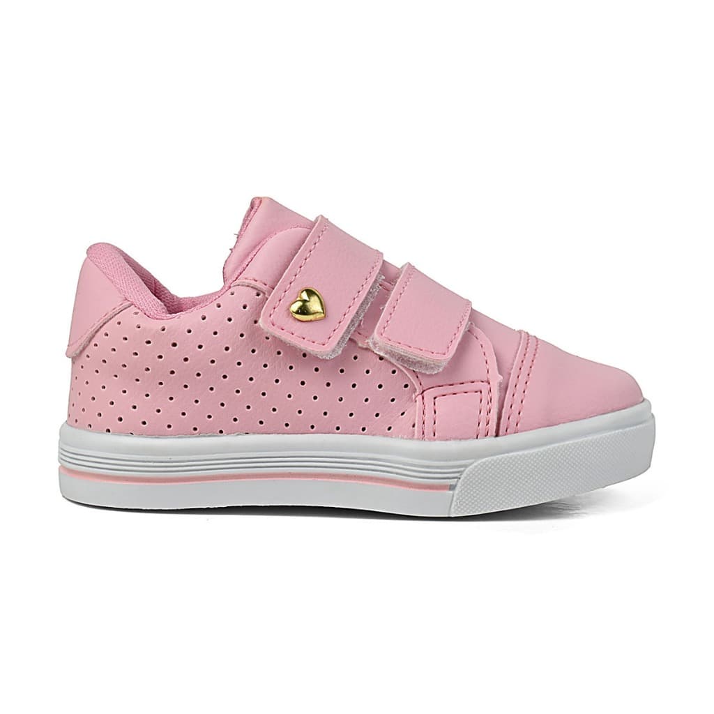 Tenis infantil casual menina moda confortável escola promoção volta as aulas tendência leve sofisticado feminino velcro.