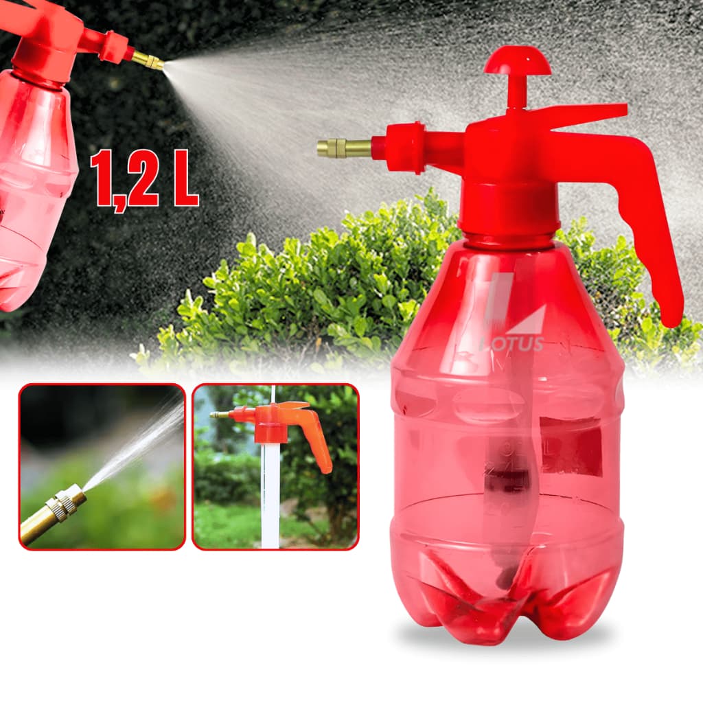 Pulverizador Manual Borrifador Spray Para Jardinagem Multiuso Alta Pressão 1,2 Litros Com Trava