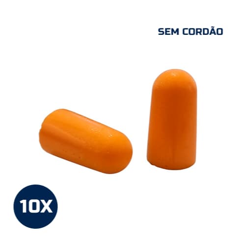 Kit Com 10 Pares Protetor Auditivo 3m Espuma Auricular Ouvido CA 5674
