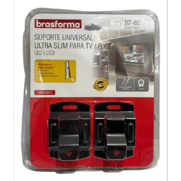 Suporte Brasforma Universal Ultra Slim P/ Televisão Led Lcd OFERTA PROMOÇÃO