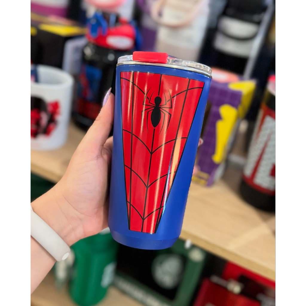 Copo Térmico com Tampa Sky Zona Criativa Spiderman Homem Aranha Marvel Original 500ml