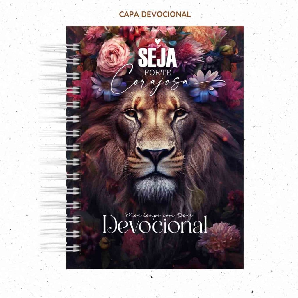 Caderno Devocional, Leão de Judá, palavra do Dia, planner devocional, devocional da mulher