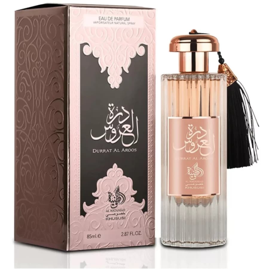 PERFUME ÁRABE FEMININO - DURRAT AL AROOS - 85ML - AL WATANIAH - EAU DE PARFUM - ORIGINAL