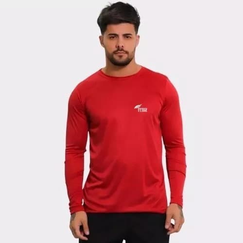 Camisa Térmica Masculina Segunda Pele Proteção Uv Blusa Térmica FENIX