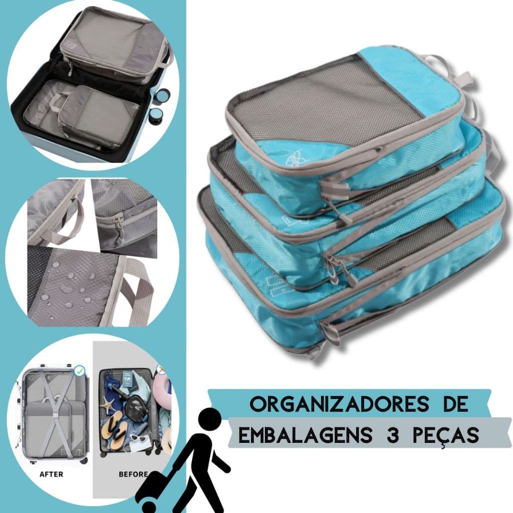 Bolsas De Compressão Para Organizadores De Embalagens 3peças