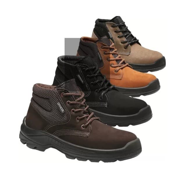 Bota Segurança Bracol Sapato Botina Nobuck BAE Com Bico PVC Com CA