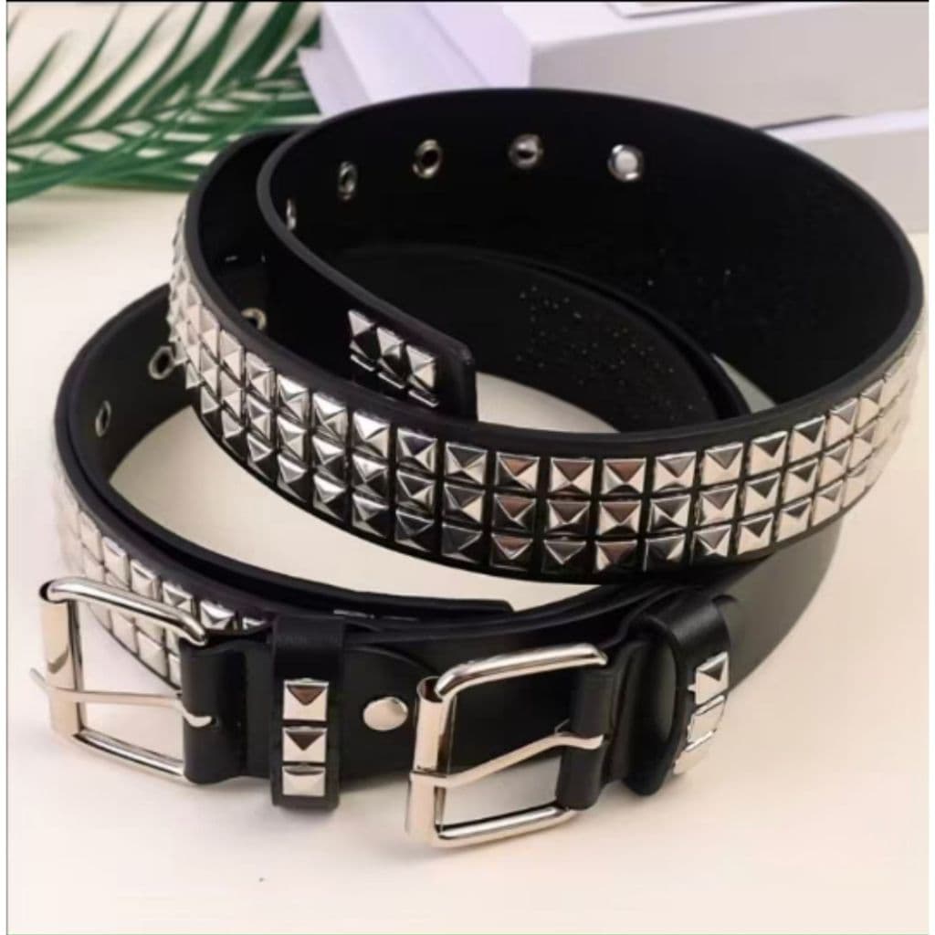 ACESSÓRIOS Nova Do Punk Rebite Cinto Para Mulheres Lantejoulas Personalidade Estilo Concave Fresco