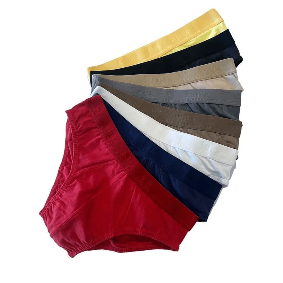Kit 10 Cueca Slip Cuecas 100% Algodão Masculina Tradicional P M G GG XXG