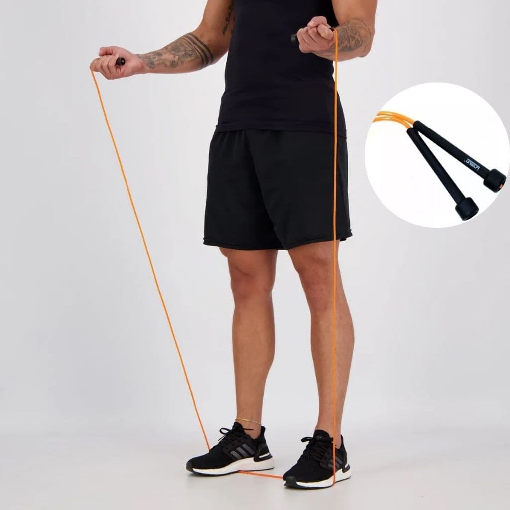 Corda de Pular Treino Funcional Crossfit Profissional Cor Laranja