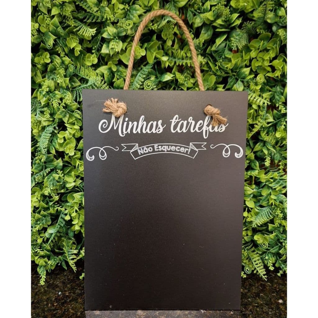 Quadro Lousa Planner com Giz Placa lista tarefas