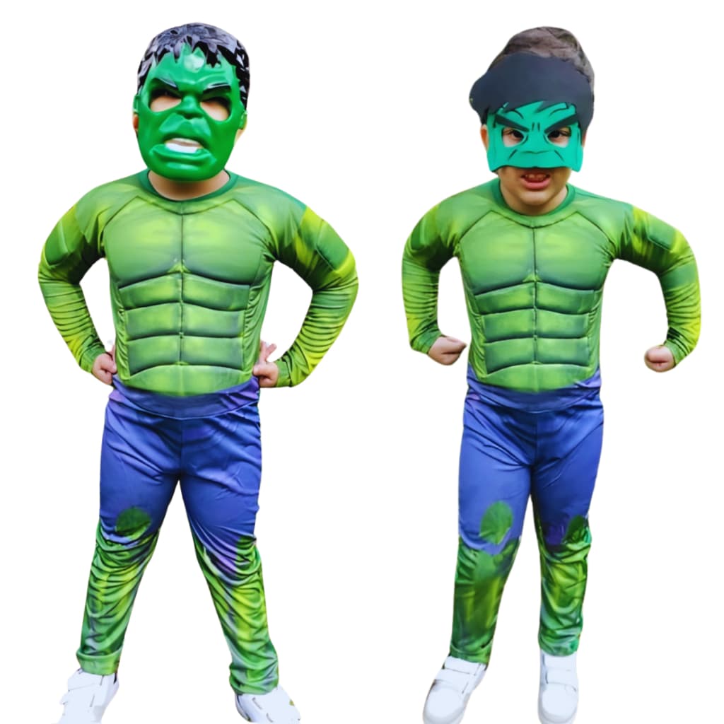 Fantasia Infantil Hulk Com Enchimento  Longa Super Héroi Completa