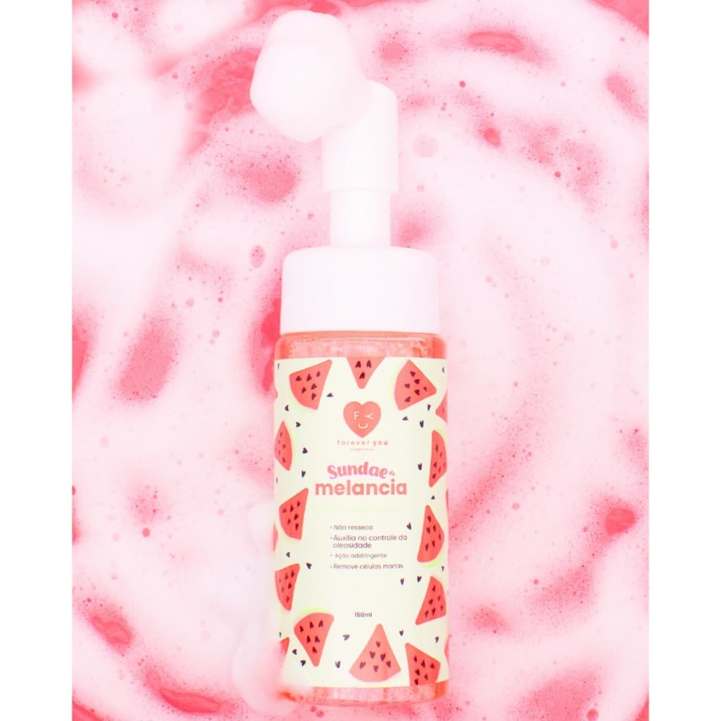 Sundae Melancia- mousse de limpesa espuma Facial