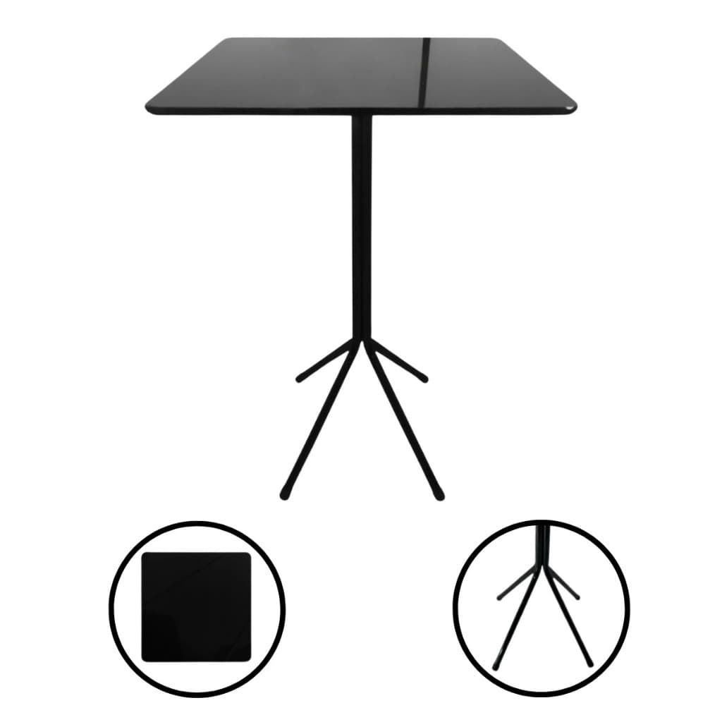 Mesa Bistrô Baixa/Alta Quadrada Varanda Área Externa Cozinha Envio Imediato
