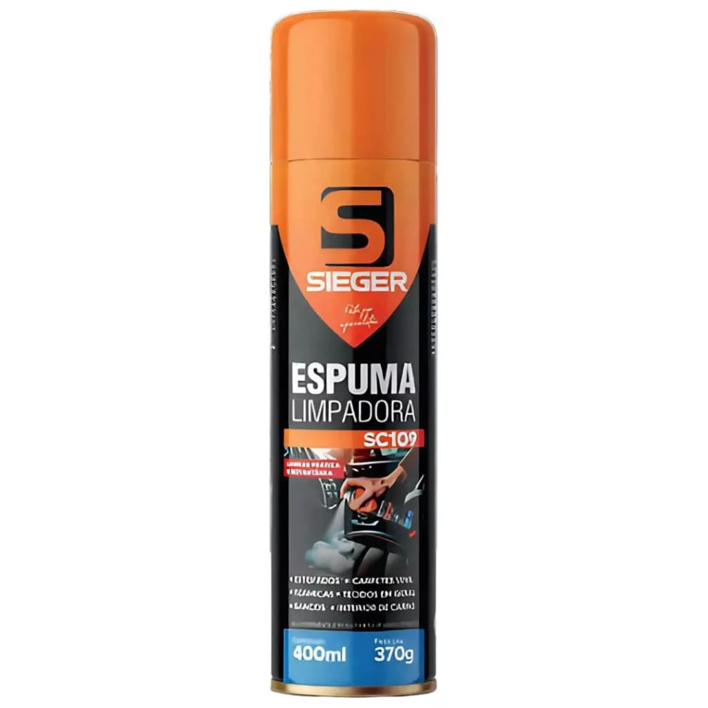 Espuma Limpadora Sieger Sc109 400ml 370g