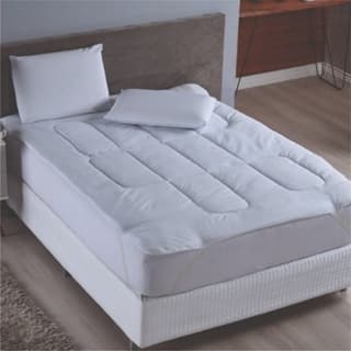 Pillow Top Protetor Colchão Cama Box Queen Macio 400 Fios