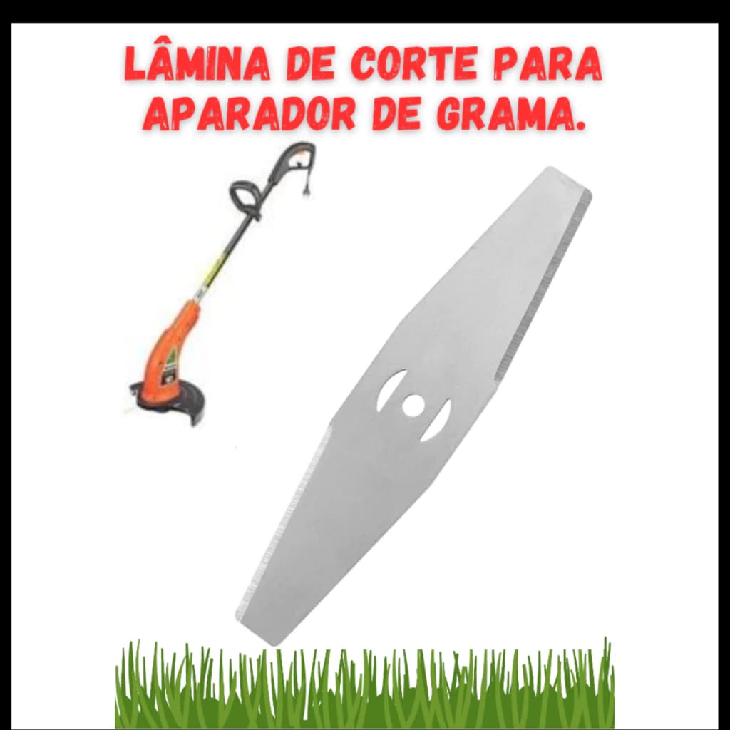 Lâmina De Corte Para aparador de grama Roçadeira 2 Pontas Faca Para Aparador De Grama (14,8 Cm)