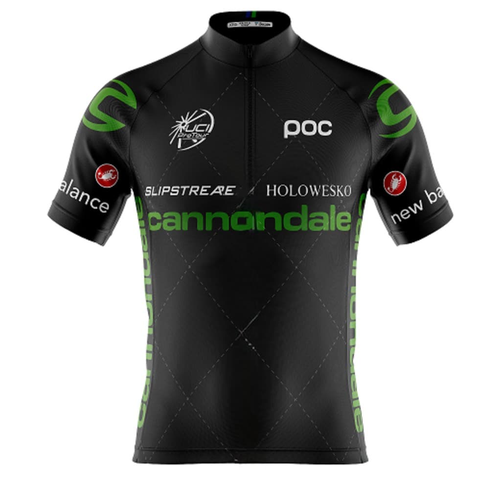 Camisa Ciclismo Dryfit Bicicleta Bike Cannondale Manga Curta Zíper Fitness
