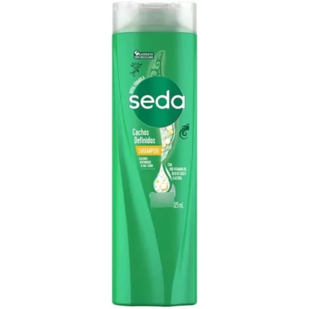 Shampoo Cachos Definidos com Pró-Vitamina B5, Óleo de Coco e Elastina 325ml Seda